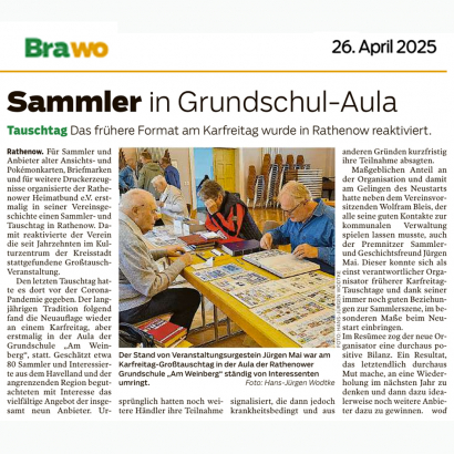 BRAWO vom 26. April 2025